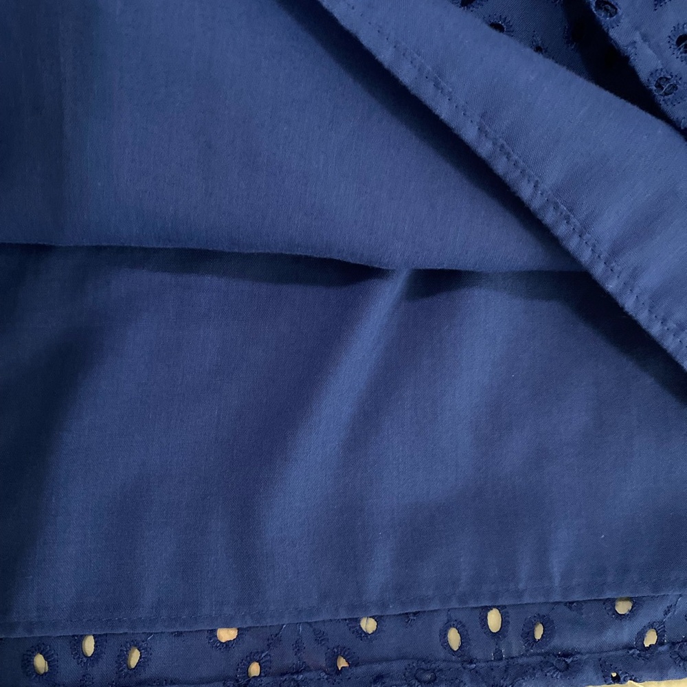 EUC Lilly Pulitzer Astara Baha Blue Sunburst Eyelet Dress - Picture 6 of 10